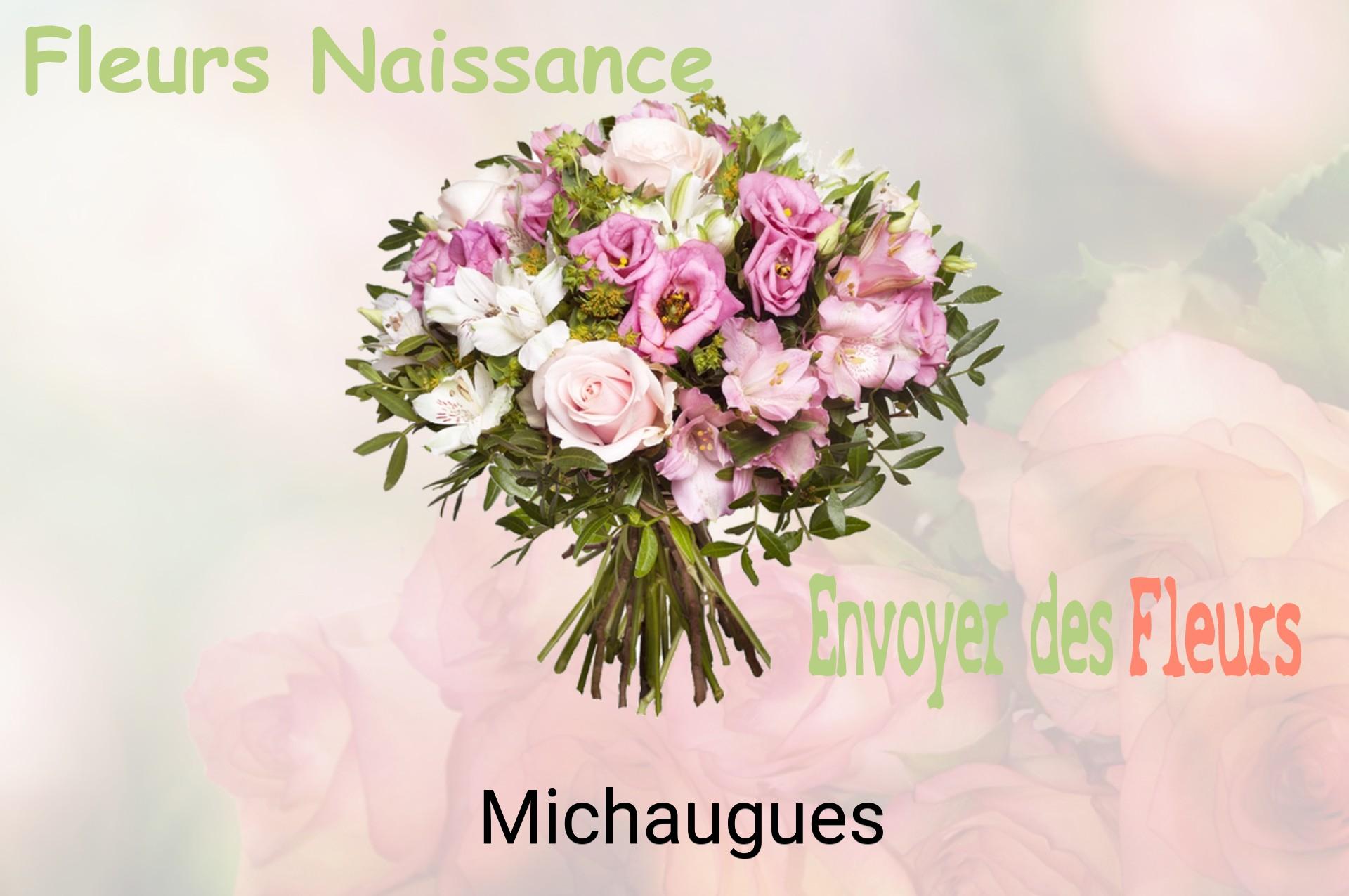 Bouquet de fleurs de naissance livré à Michaugues